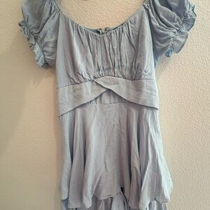 Blue Mini Summer Dress